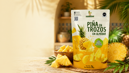 Piña en almíbar