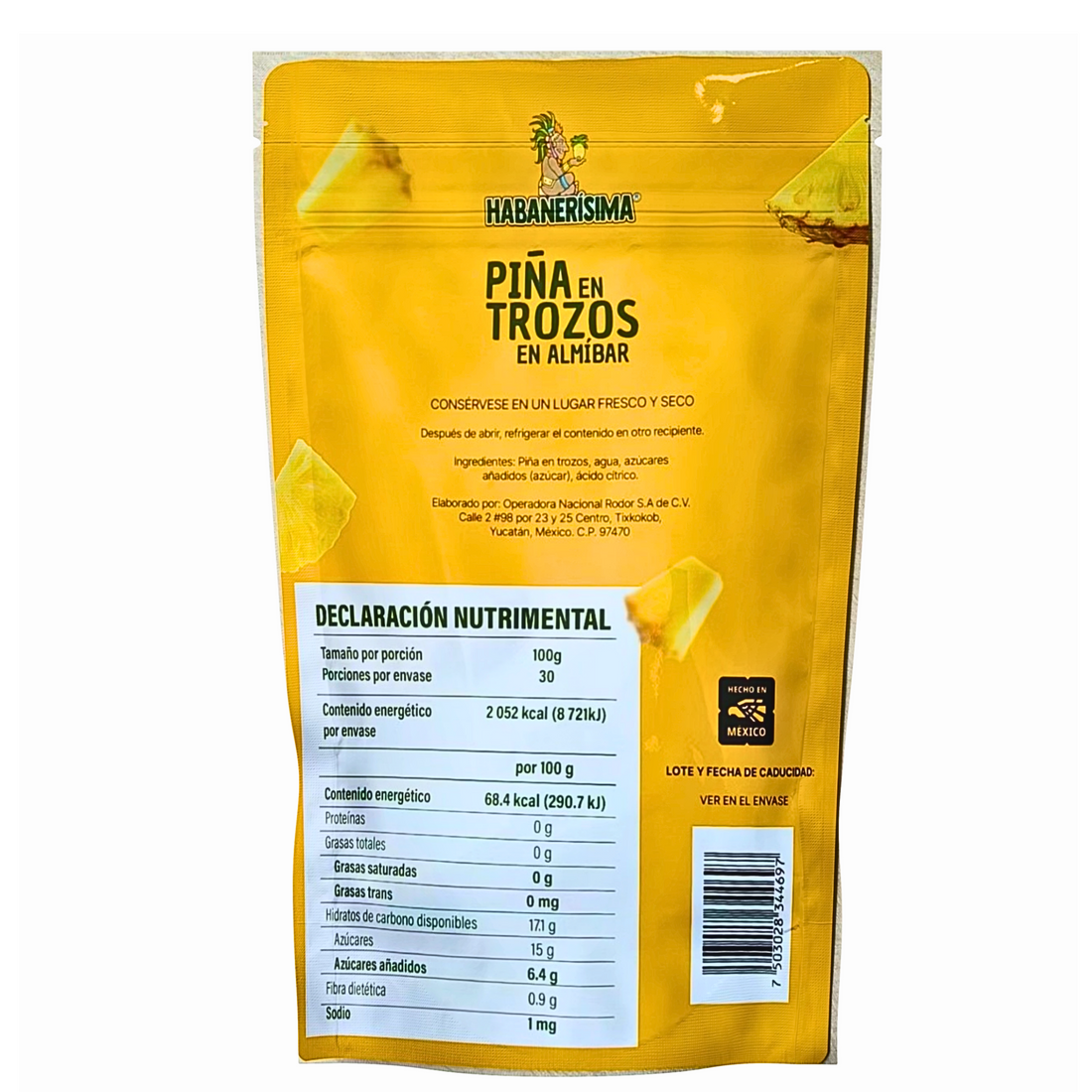 Piña en almíbar en bolsa pouch 3 kg – Trozos