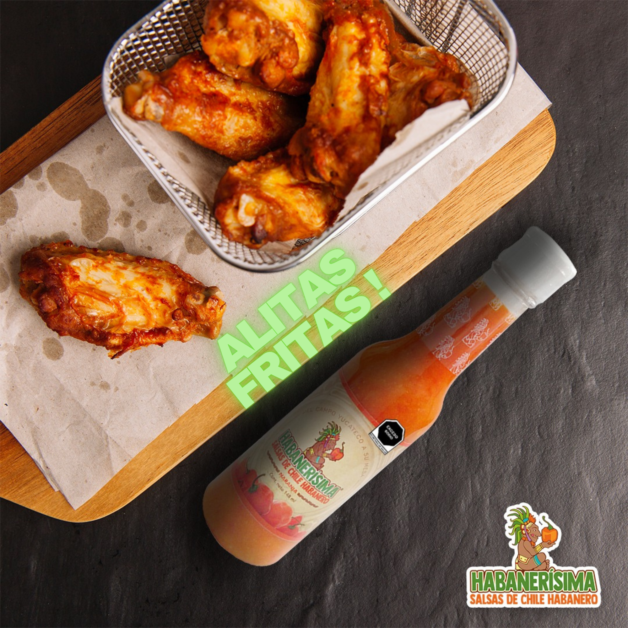 3 Pzas de Salsa De Chile Habanero Habanerísima Naranja de 148 Ml