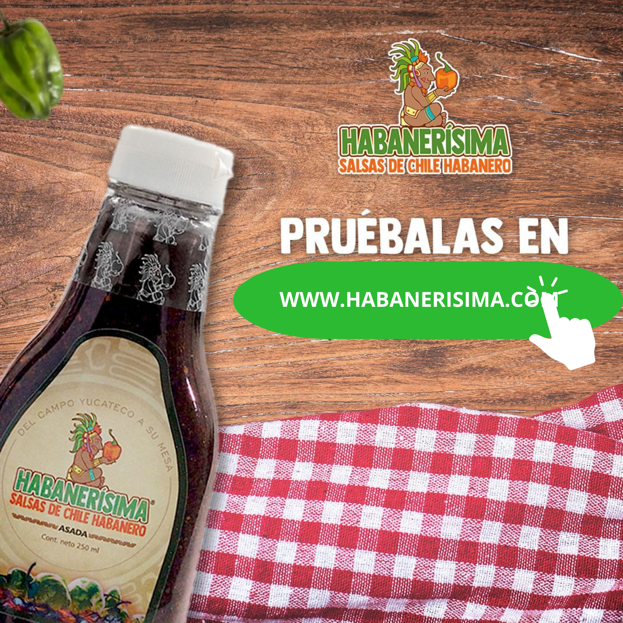 Caja de Salsa De Chile Habanero Habanerísima Surtida De 250 Ml